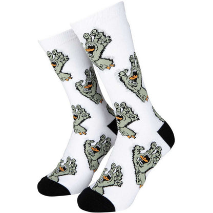 Calze Uomo Santa Cruz - Multi Hand Sock (2 Pack) - Bianco