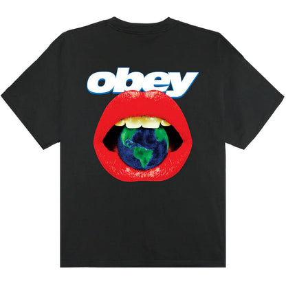 T-shirt Uomo Obey - Obey Lips Tee - Bianco