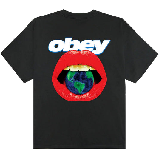 T-shirt Uomo Obey - Obey Lips Tee - Bianco