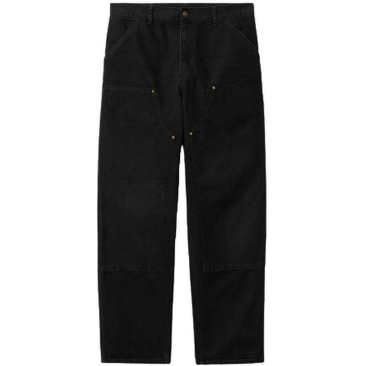 Pantaloni Uomo Carhartt Wip - Double Knee Pant Organic Cotton Dearborn Canvas - Nero