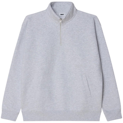 Felpe con cappuccio Uomo Obey - Established Works Bold Mockneck Fleece - Grigio