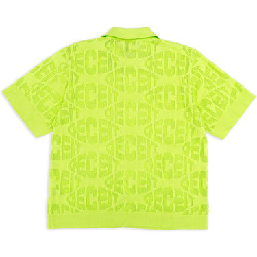 Camisas informales para hombre Deceit - Camisa de macramé Stuck In A Loop - Amarillo