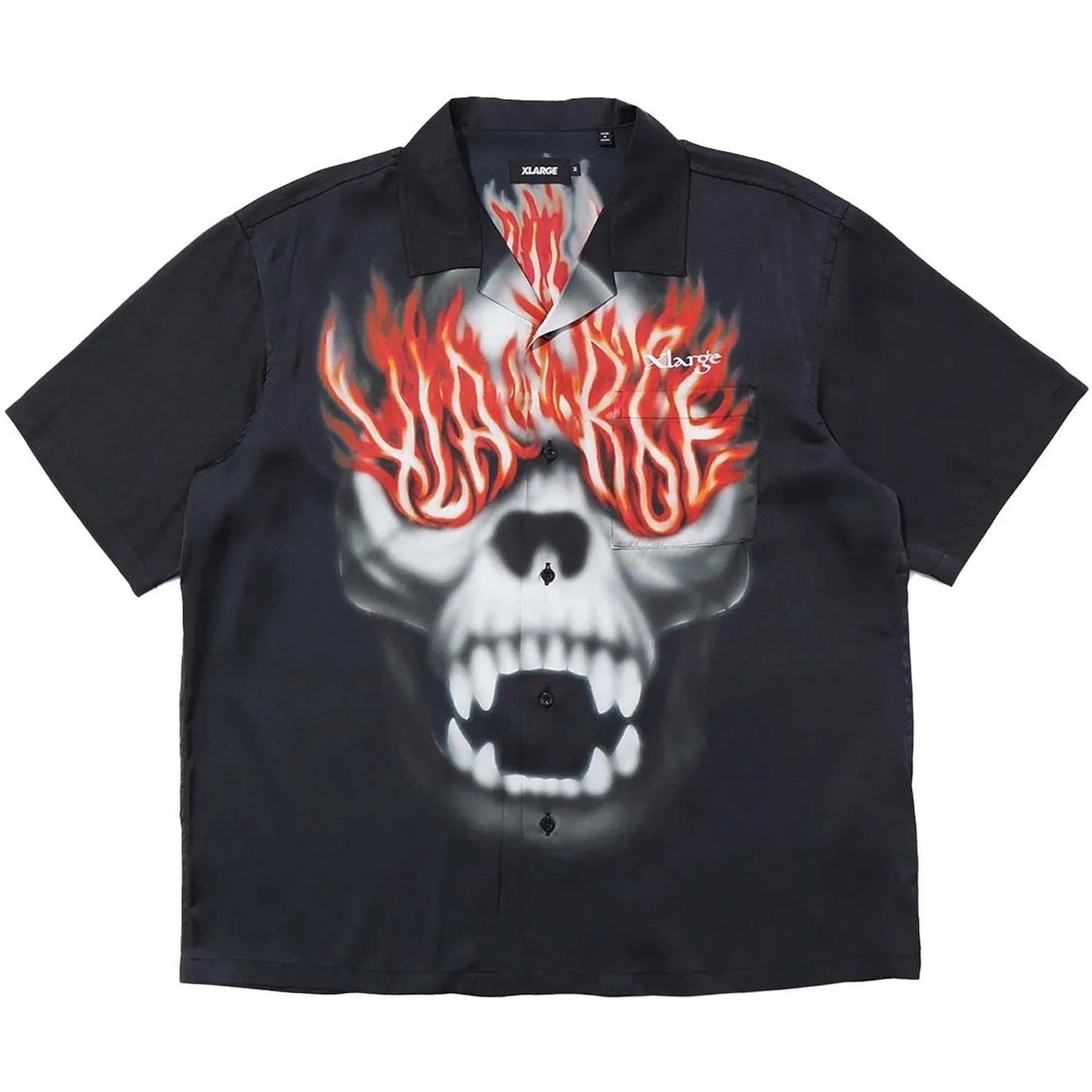 Camicie casual Unisex XLarge - Camp Shirt - Nero