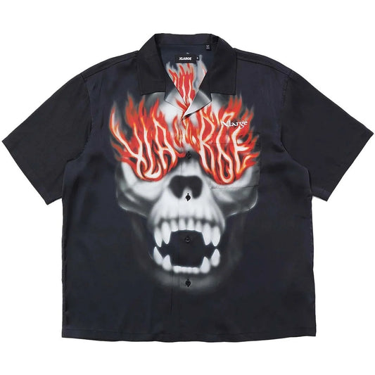 Camicie casual Unisex XLarge - Camp Shirt - Nero