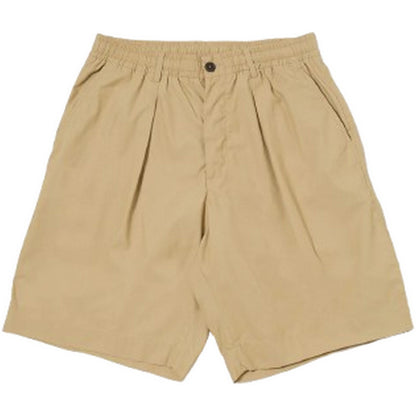 Pantaloncini Uomo Universal Works - Pleated Track Short - Beige