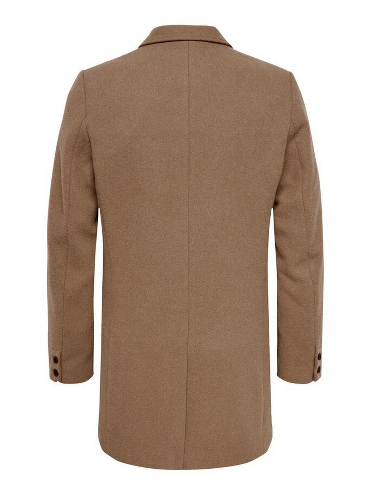 Cappotti Uomo Only & Sons - Julian Solid Wool Coat  Otw Noos - Beige