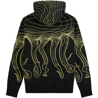 Felpe con cappuccio Uomo Octopus - Octopus Flowing Hoodie - Nero