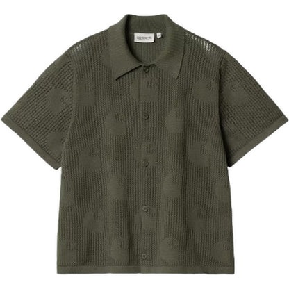Camicie Donna Carhartt Wip - W S/S Temple Knit Shirt - Verde