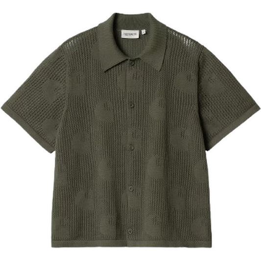 Camicie Donna Carhartt Wip - W S/S Temple Knit Shirt - Verde