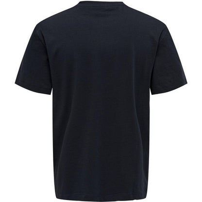 T-shirt Uomo Only & Sons - Onsmax Life Reg Ss Stitch Tee Noos - Blu