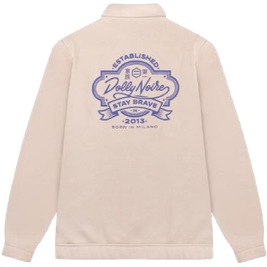 Dolly Noire Sweats à capuche pour hommes - Sweat-shirt Dolly Noire Kanban entièrement zippé - Beige