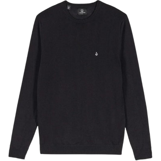 Maglie a manica lunga Uomo Volcom - Uperstand Sweater - Nero