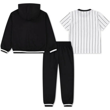Chándales de manga larga unisex Jordan para niños - Jdn Mj Jersey Fz Ft Set - Negro