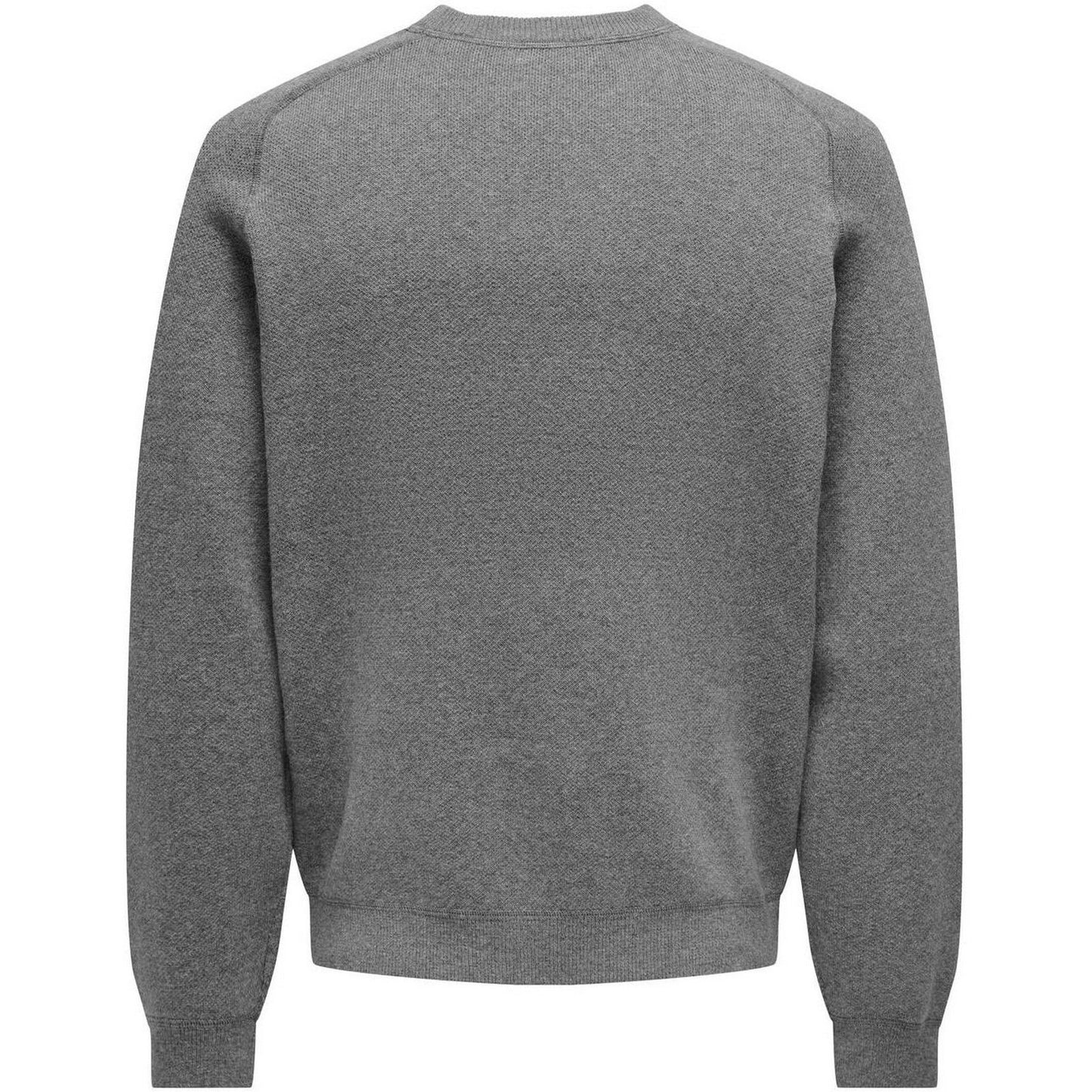 Felpe senza cappuccio Uomo Only & Sons - Onspin Reg 12 Solid Crew Knit - Grigio