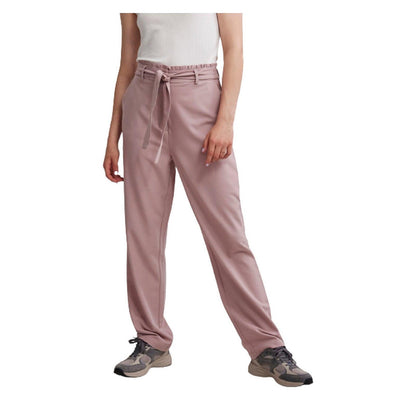 Pantaloni Donna Pieces - Pcboss Hw Paperbag Straight Pants Noos - Rosa