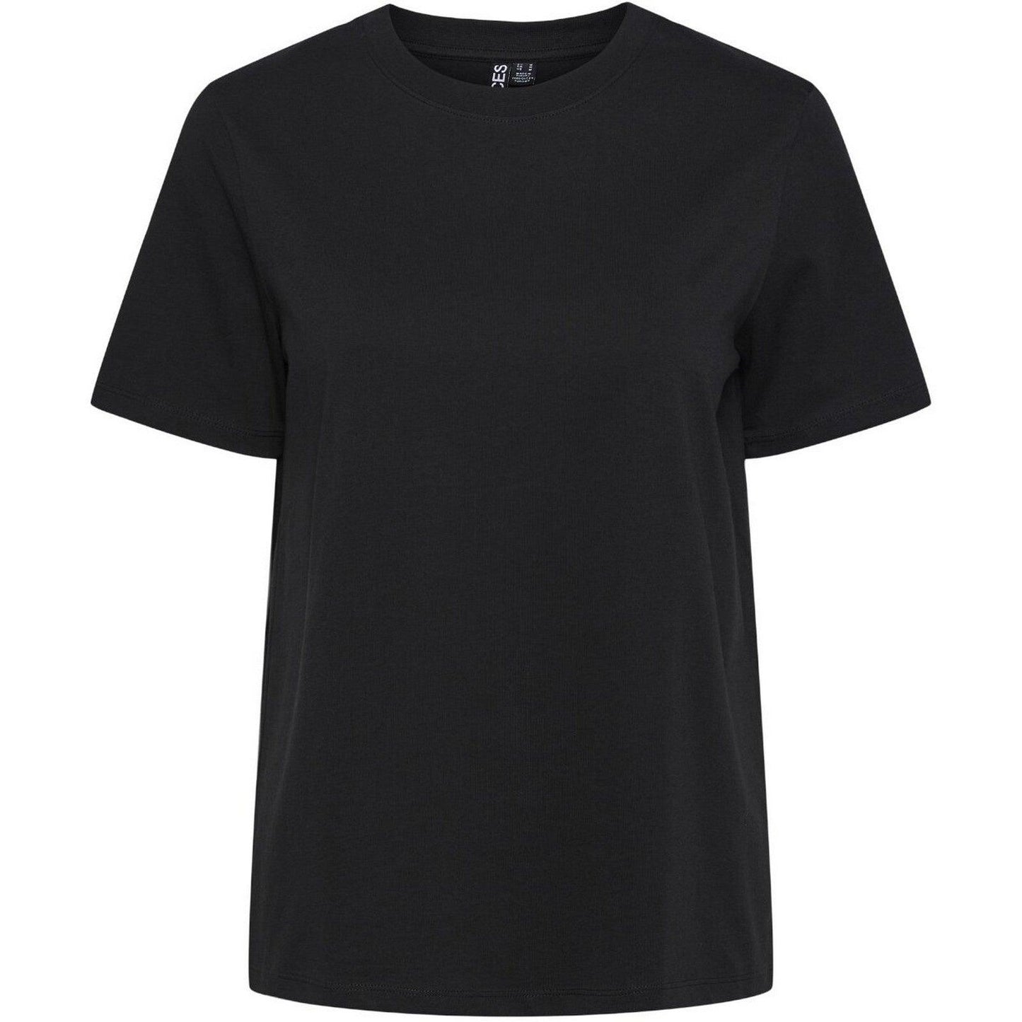 T-shirt Donna Pieces - Pcria Ss Solid Tee Noos Bc - Nero