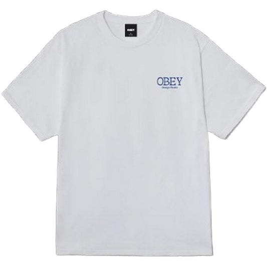T-shirt Uomo Obey - Obey Lucky Cat Tee - Bianco