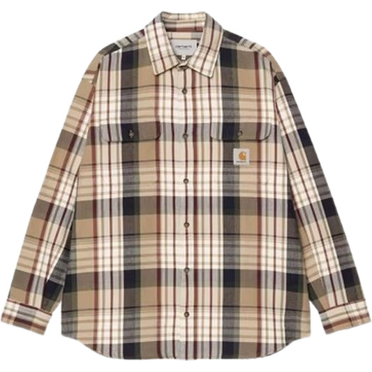 Camicie casual Uomo Carhartt Wip - L/S Tamblyn Shirt - Marrone