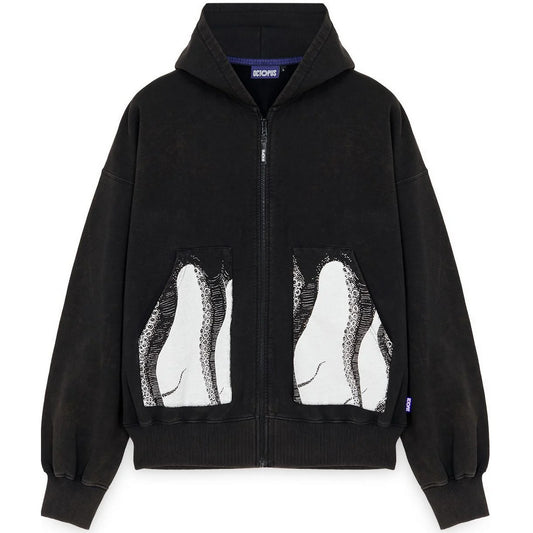 Felpe con cappuccio Uomo Octopus - Octopus Pocket Zip Hood - Nero
