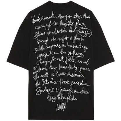 T-shirt Uomo Amish - t-Shirt Poet print - Nero