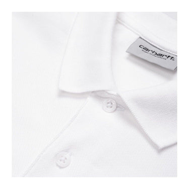 Polo Carhartt Wip para hombre - Polo Chase Piqué S/S - Blanco