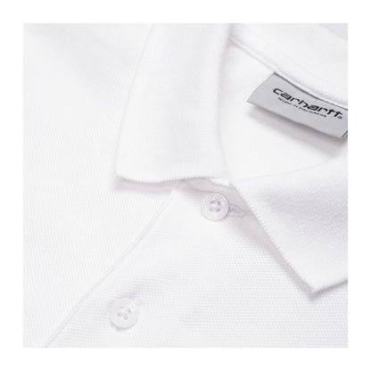 Polo Uomo Carhartt Wip - S/S Chase Pique Polo - Bianco