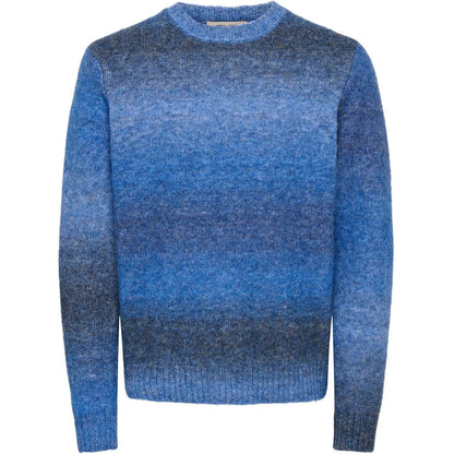 Maglioni Uomo Only & Sons - Onsmack Gradiant Reg Crew Knit - Blu
