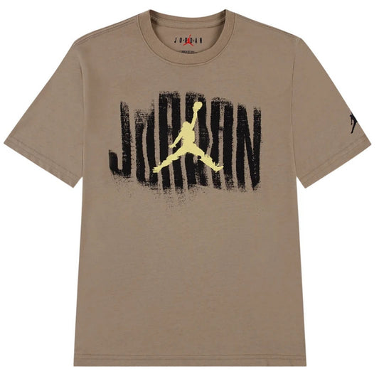 T-shirt Ragazzi Unisex Jordan - Jdb Jordan Distressed Ss Tee - Beige
