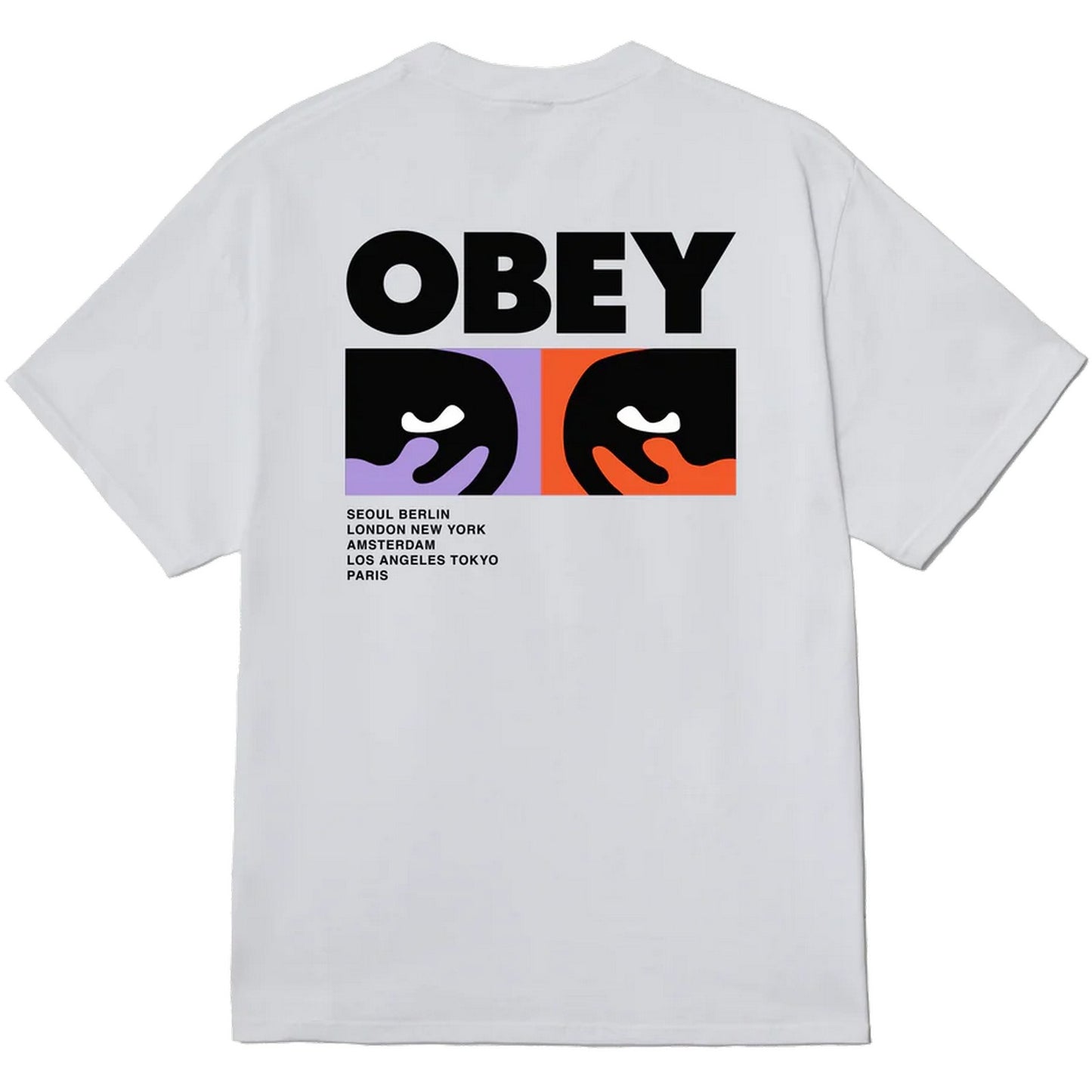 T-shirt Uomo Obey - Obey Always Watching Tee - Bianco