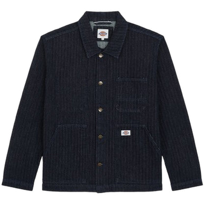Giacche Uomo Dickies - Selvedge Herringbone Barn Denim Jacket - Blu