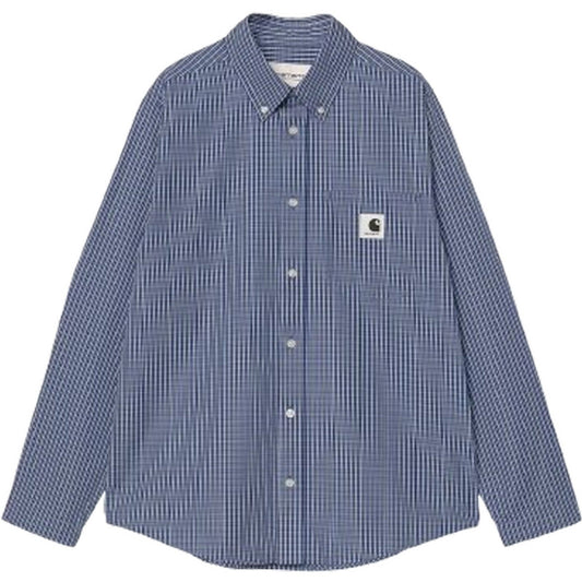 Camicie Donna Carhartt Wip - W' L/S Groff Shirt - Blu