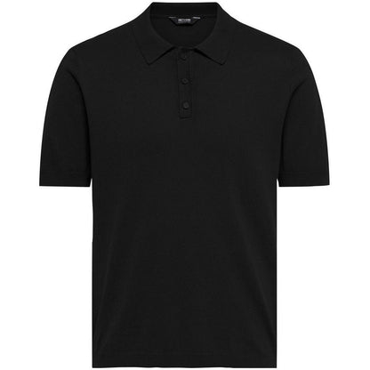 Polo Uomo Only & Sons - Onswyler Life Ss Polo Knit - Nero