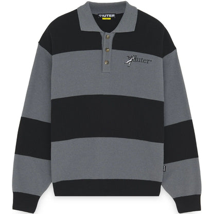 Polo a manica lunga Uomo Iuter - Souls Knit Polo - Nero