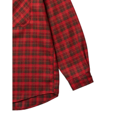 Camicie casual Uomo KAPPY DESIGN - Two Pocket Flannel Check Shirt - Rosso