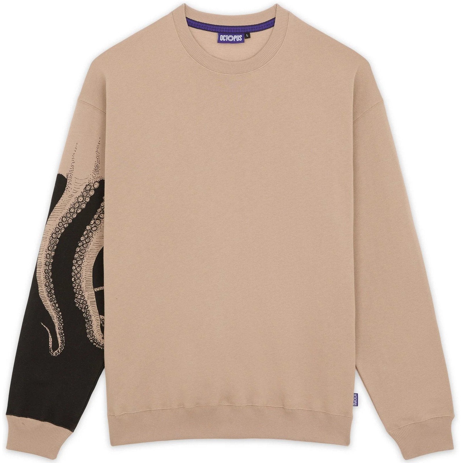 Felpe senza cappuccio Uomo Octopus Octopus Side Crewneck Beige MrJam Store