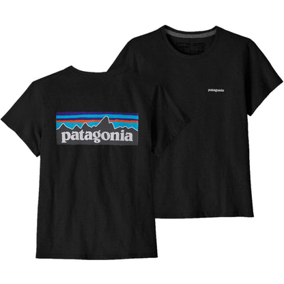 T-shirt Donna Patagonia - W's P-6 Logo Responsibili-Tee - Nero