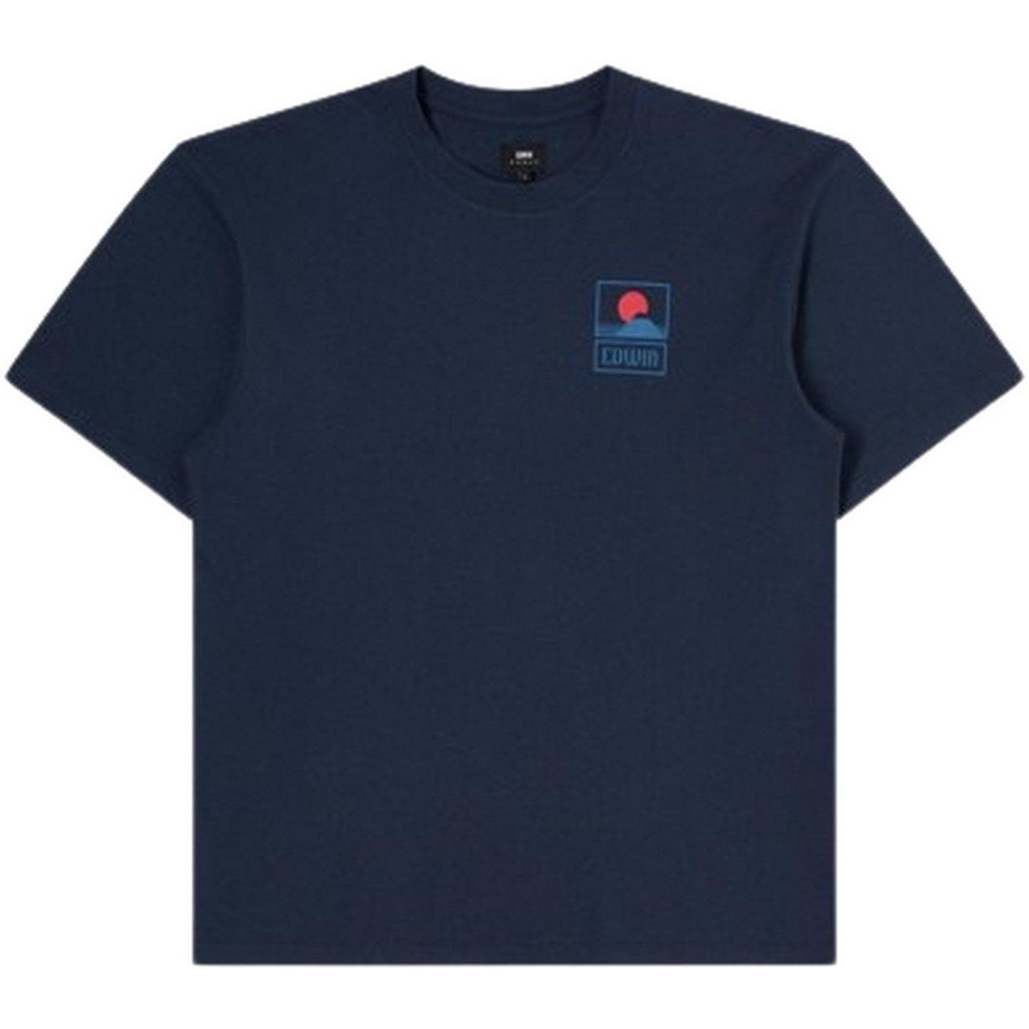 T-shirt Uomo Edwin - Sunset On Mt Fuji Ts - Blu