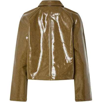 Cappotti Donna Pieces - Pcmerry Coated Jacket - Verde