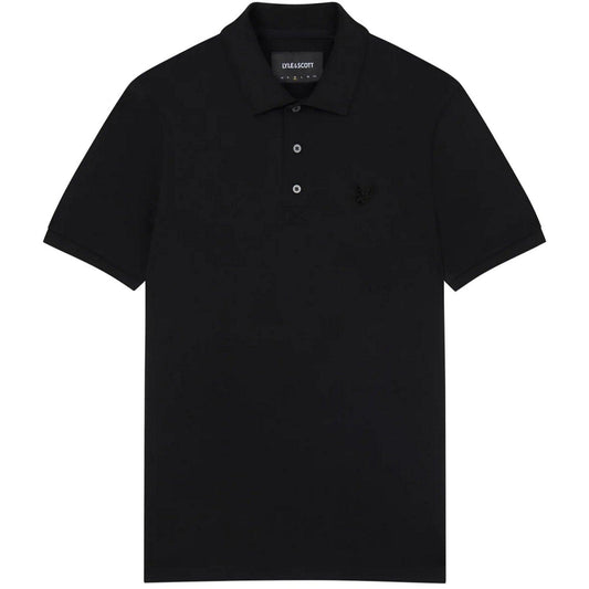 Polo Uomo Lyle & Scott - Tonal Eagle Polo Shirt - Nero