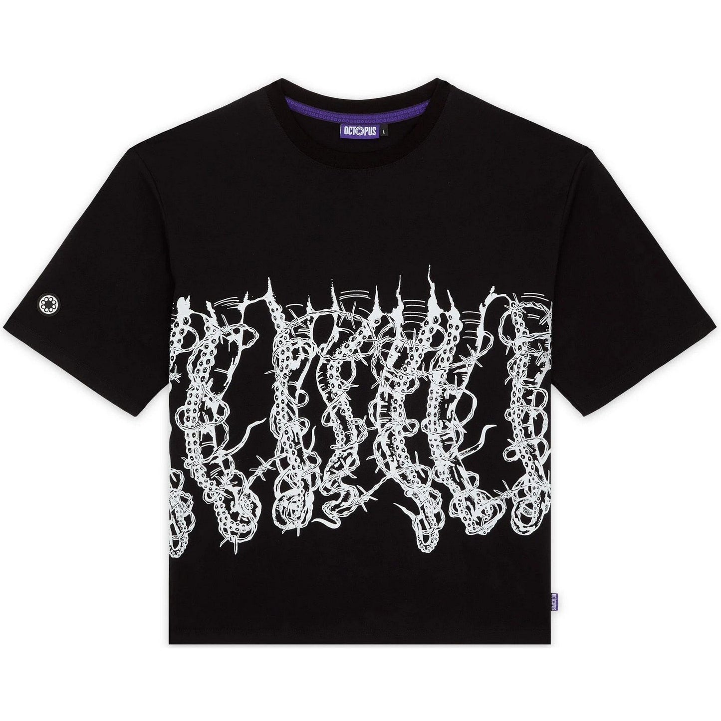 T-shirt Uomo Octopus - Octopus By Giorgio Di Salvo – Barbed Wire Tee - Nero