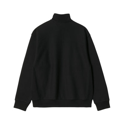 Felpe senza cappuccio Uomo Carhartt Wip - Half Zip American Script Sweat - Nero