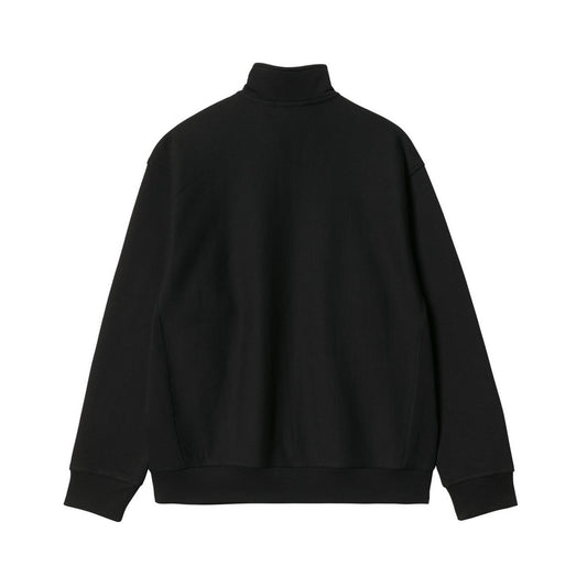 Felpe senza cappuccio Uomo Carhartt Wip - Half Zip American Script Sweat - Nero