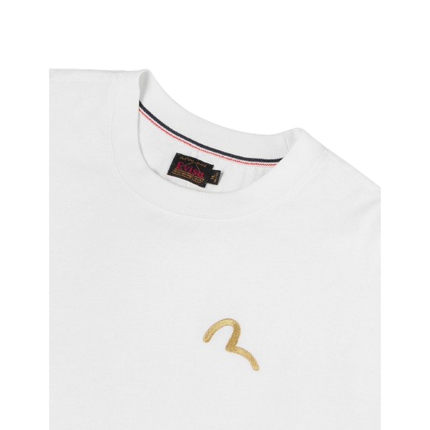 T-shirt Uomo Evisu - Ht, Seagull Emb. Ss Tee - Bianco