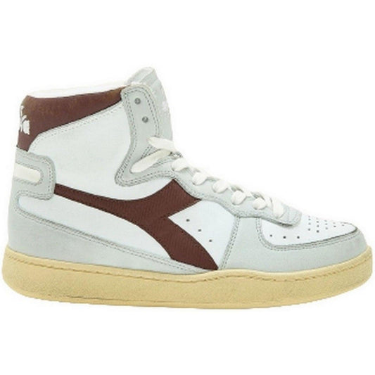 Sneaker Unisex Diadora - Mi Basket Used - Bianco