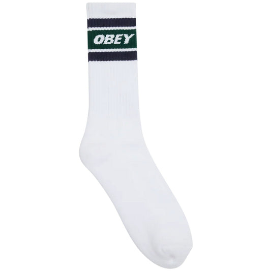Calzettoni Unisex Obey - Cooper Ii Socks - Bianco