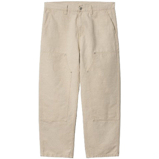 Pantaloni Uomo Carhartt Wip - Walter Double Knee Pant - Bianco