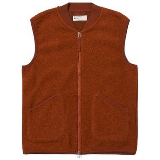 Gilet Uomo Universal Works - Zip Waistcoat - Marrone