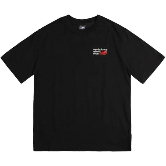 T-shirt Unisex New Balance - Athletics Premium Logo Relaxed Tee - Nero