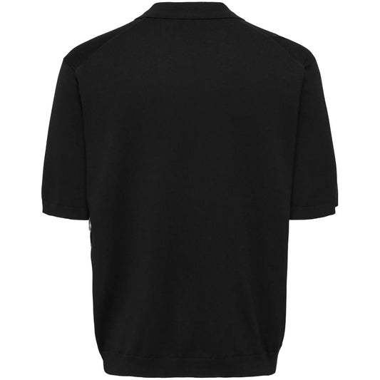 Maglie a manica lunga Uomo Only & Sons - Onswyler Life Rlx 12 Ss Split Knit Noos - Nero