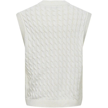 Gilet Uomo Only & Sons - Onskicker Life Rlx 3 Cable Vest Knit - Bianco